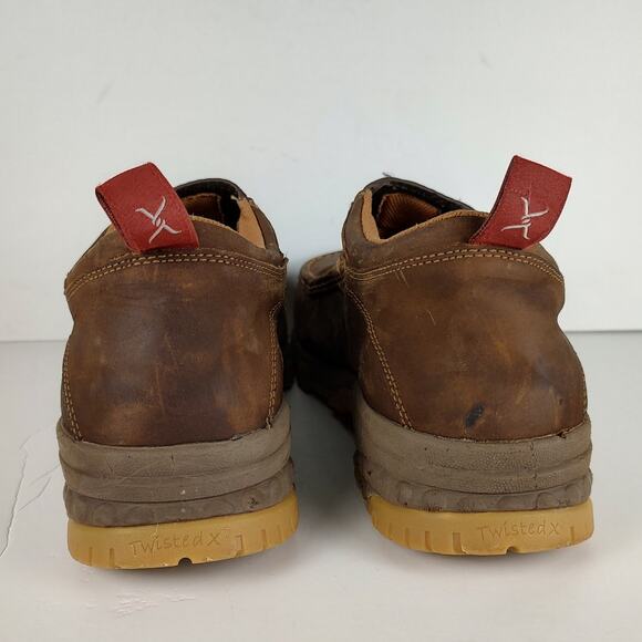 Twisted X Work Slip-On Driving Moc Shoe Safety Toe Cell Stretch Men's 11M - Picture 4 of 8